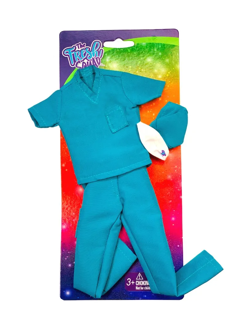 "NEW" SURGEON IN CHARGE Male Doll Scrubs Set Fashion Pack