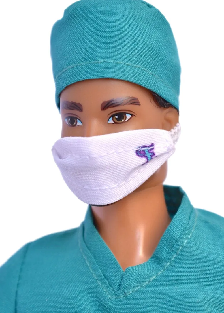 "NEW" SURGEON IN CHARGE Male Doll Scrubs Set Fashion Pack