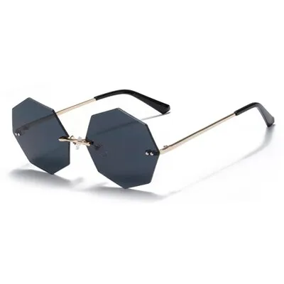 Ralferty Women's Steampunk Polygon Sunglasses WK005