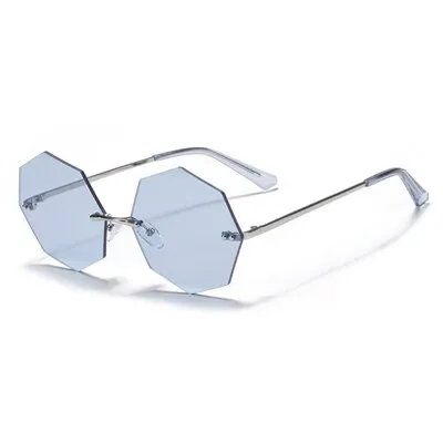 Ralferty Women's Steampunk Polygon Sunglasses WK005