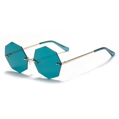 Ralferty Women's Steampunk Polygon Sunglasses WK005