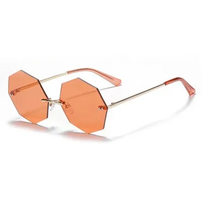 Ralferty Women's Steampunk Polygon Sunglasses WK005
