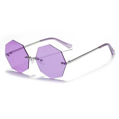 Ralferty Women's Steampunk Polygon Sunglasses WK005