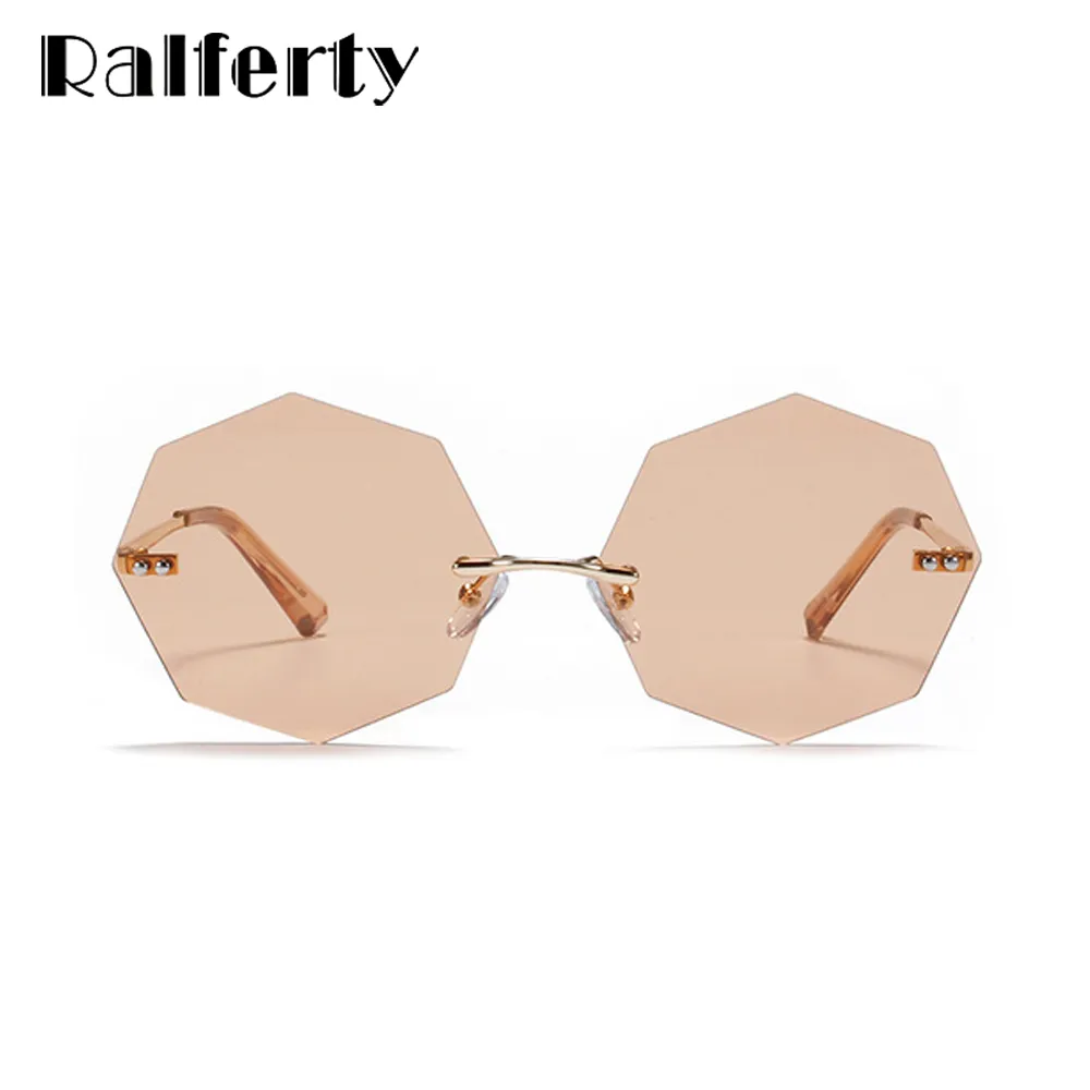 Ralferty Women's Steampunk Polygon Sunglasses WK005