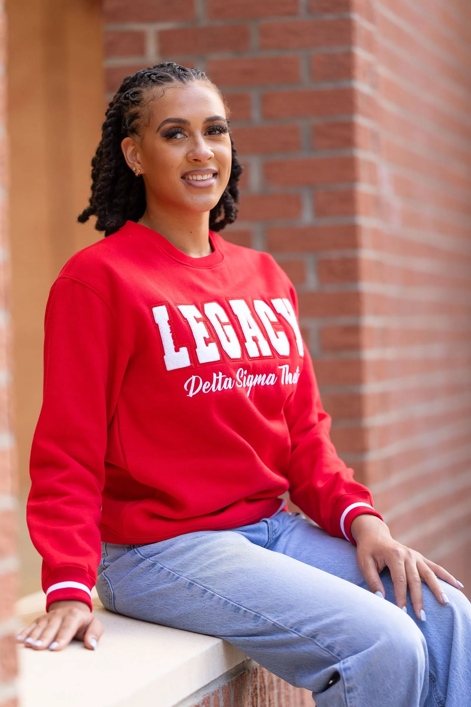 Red Legacy Varsity Sweatshirt (Unisex Sizing)