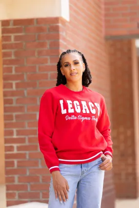 Red Legacy Varsity Sweatshirt (Unisex Sizing)
