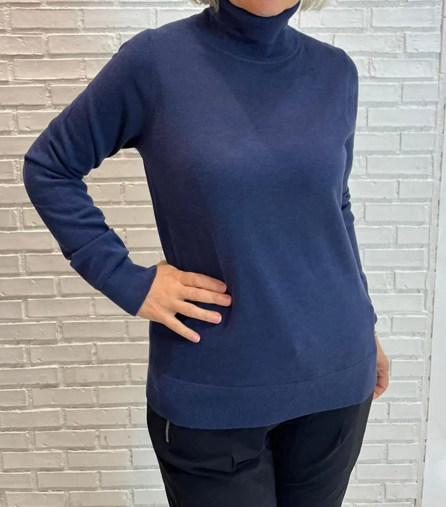 Repeat Cotton Turtleneck Sweater