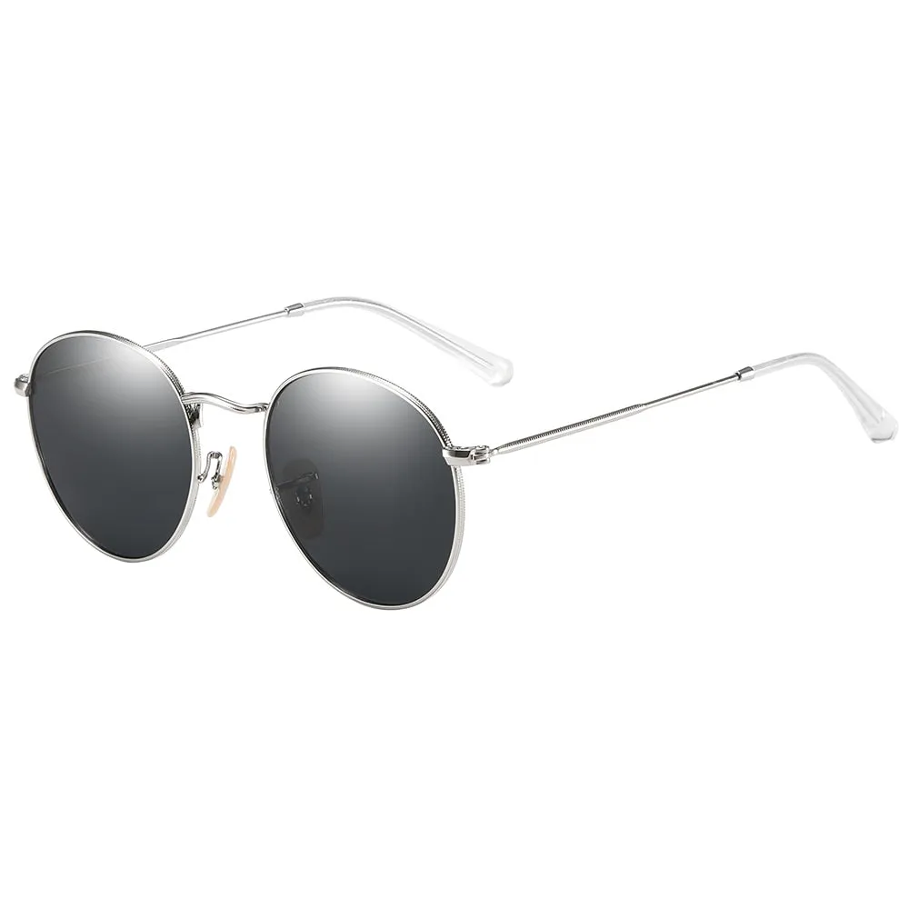 Retro Fashion Round Unisex Sun Glasses Polarized Coating UV400 Sunglasses Female Eyewear