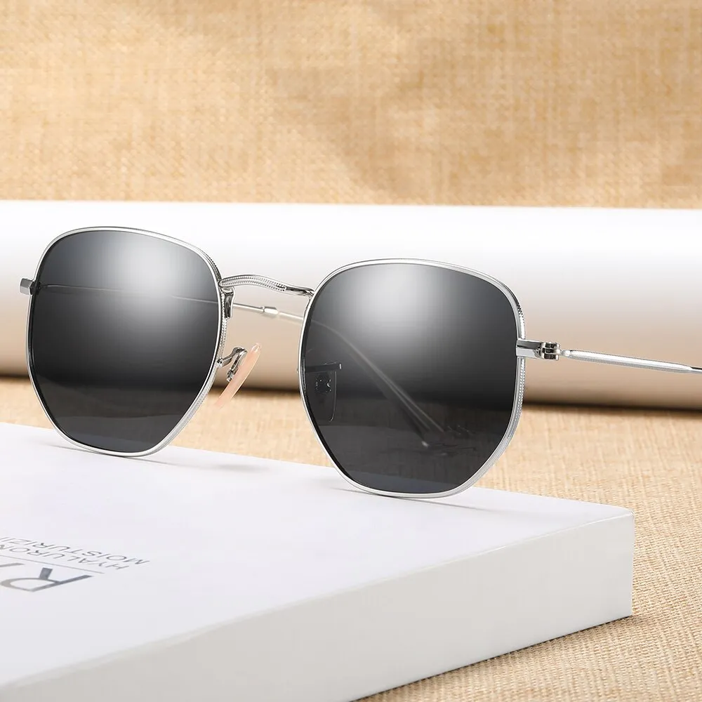 Retro Fashion Round Unisex Sun Glasses Polarized Coating UV400 Sunglasses Female Eyewear