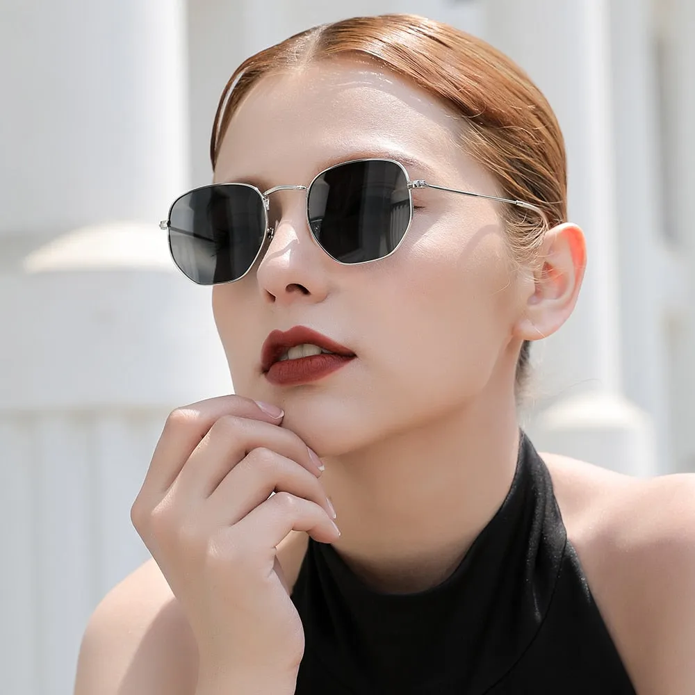 Retro Fashion Round Unisex Sun Glasses Polarized Coating UV400 Sunglasses Female Eyewear