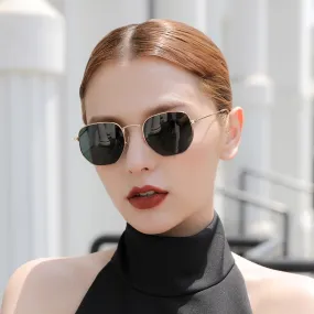 Retro Fashion Round Unisex Sun Glasses Polarized Coating UV400 Sunglasses Female Eyewear