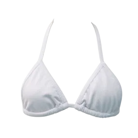 Ribbed White Mia Top