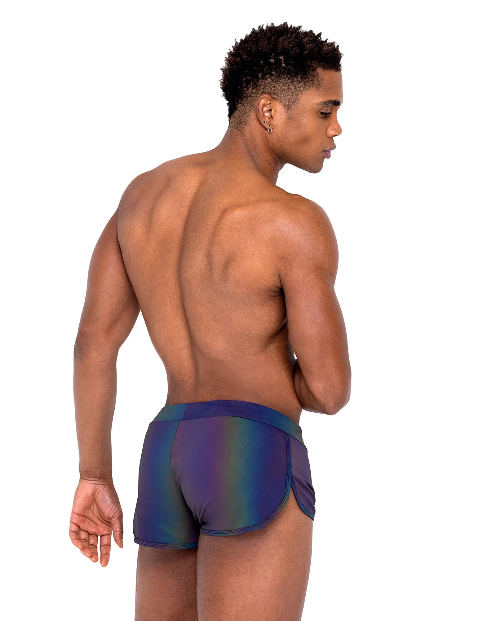 Roma Mens Reflective Runner Shorts - Rave & Festival Wear