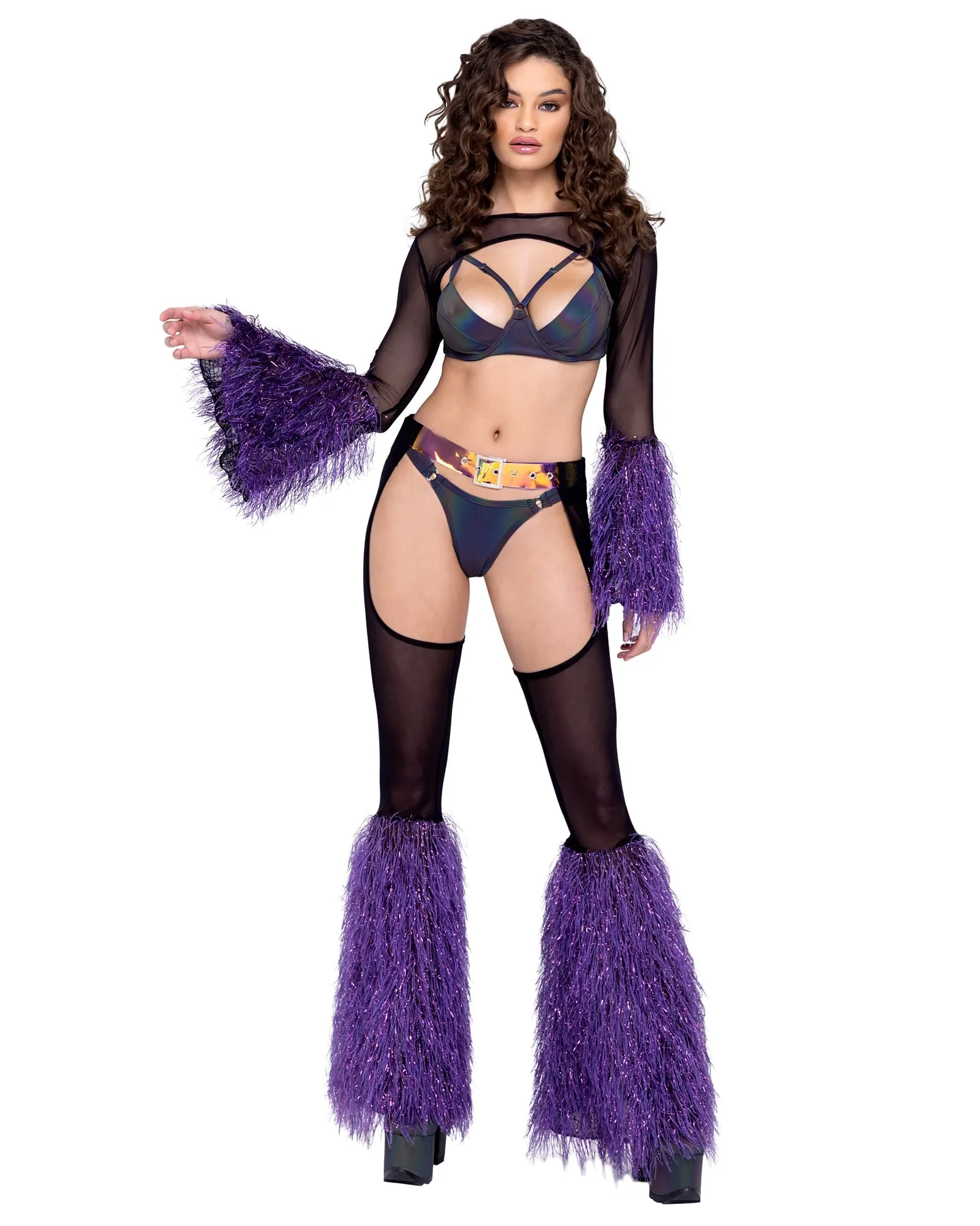 Roma Reflective Bra with Underwire - Rave & Festival Wear