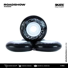 RUEDAS PARA PATINES SET DE 4PZ ROADSHOW NEGRO VARIAS MEDIDAS