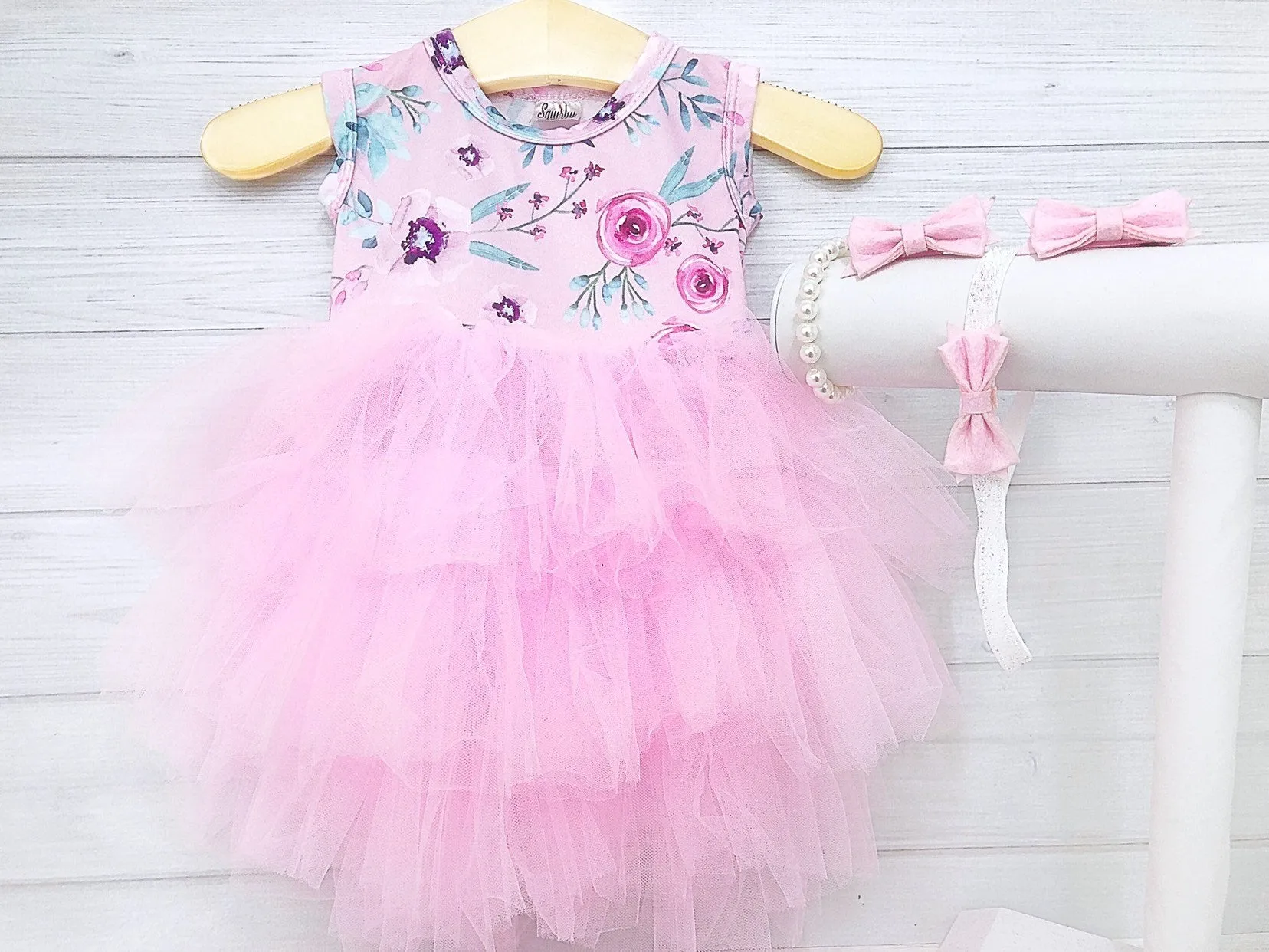 SALE Girl's Floral Spring Dress