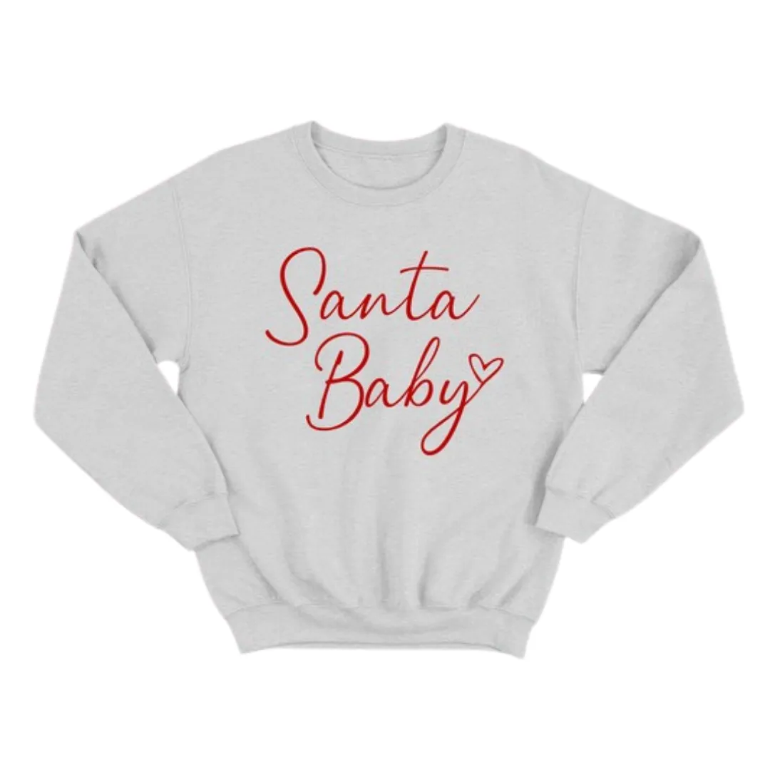 Santa Baby Heart Sweatshirt