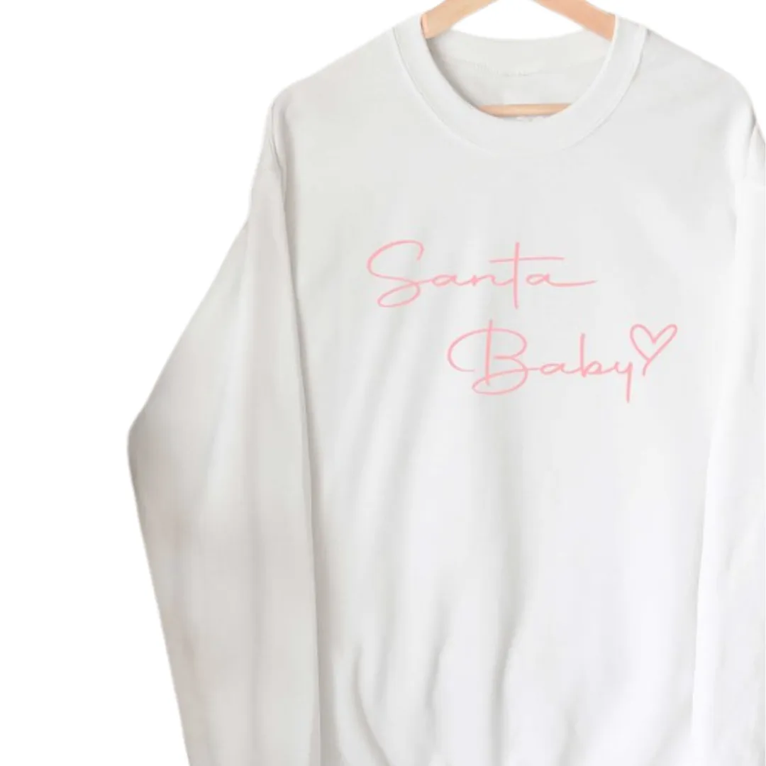 Santa Baby Heart Sweatshirt