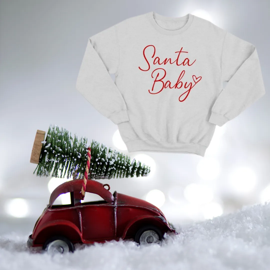 Santa Baby Heart Sweatshirt
