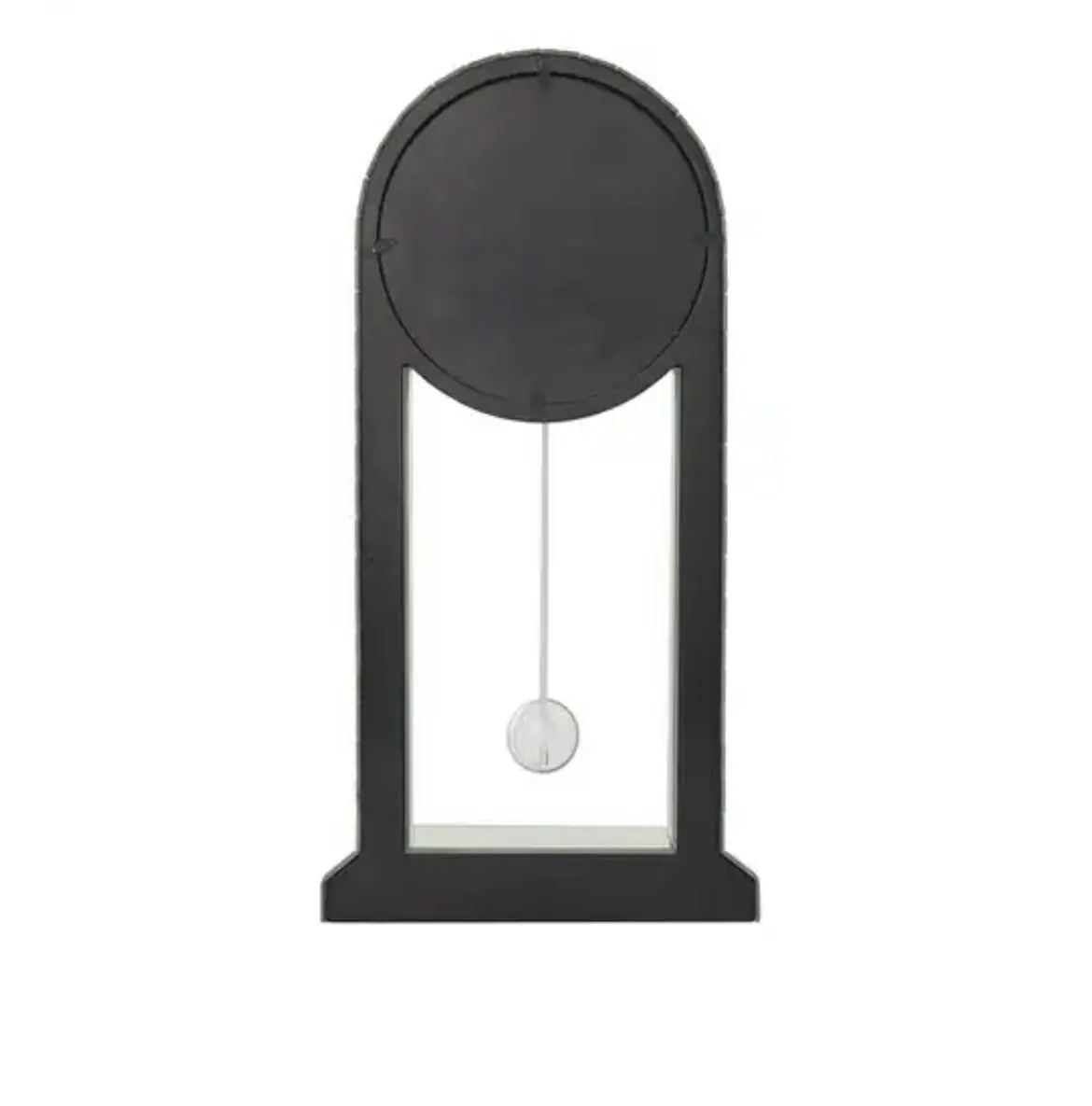 Silver Wood Glam Clock, 24" x 12" x 5"