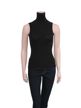 Sleeveless Turtleneck Sweater