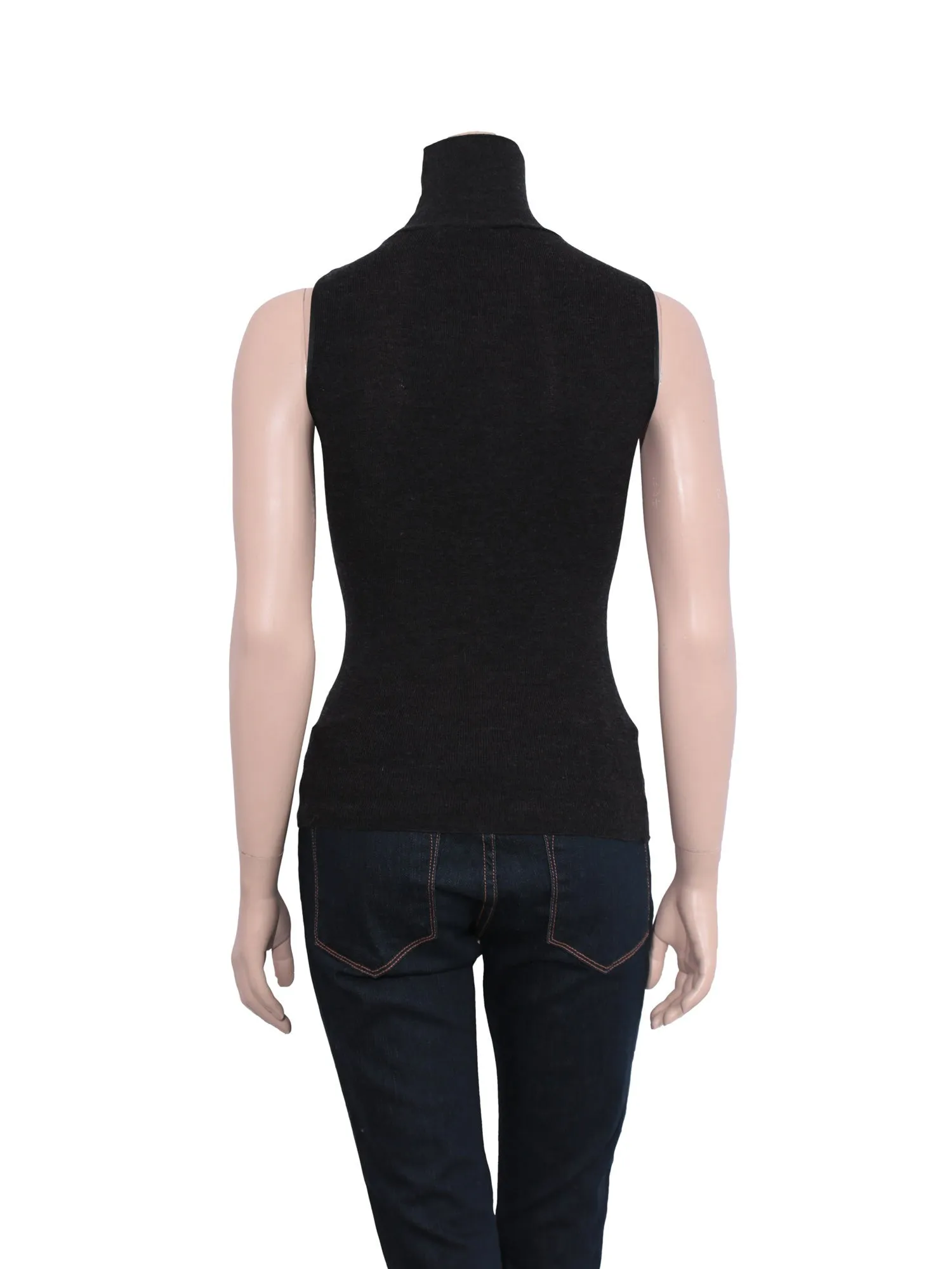 Sleeveless Turtleneck Sweater