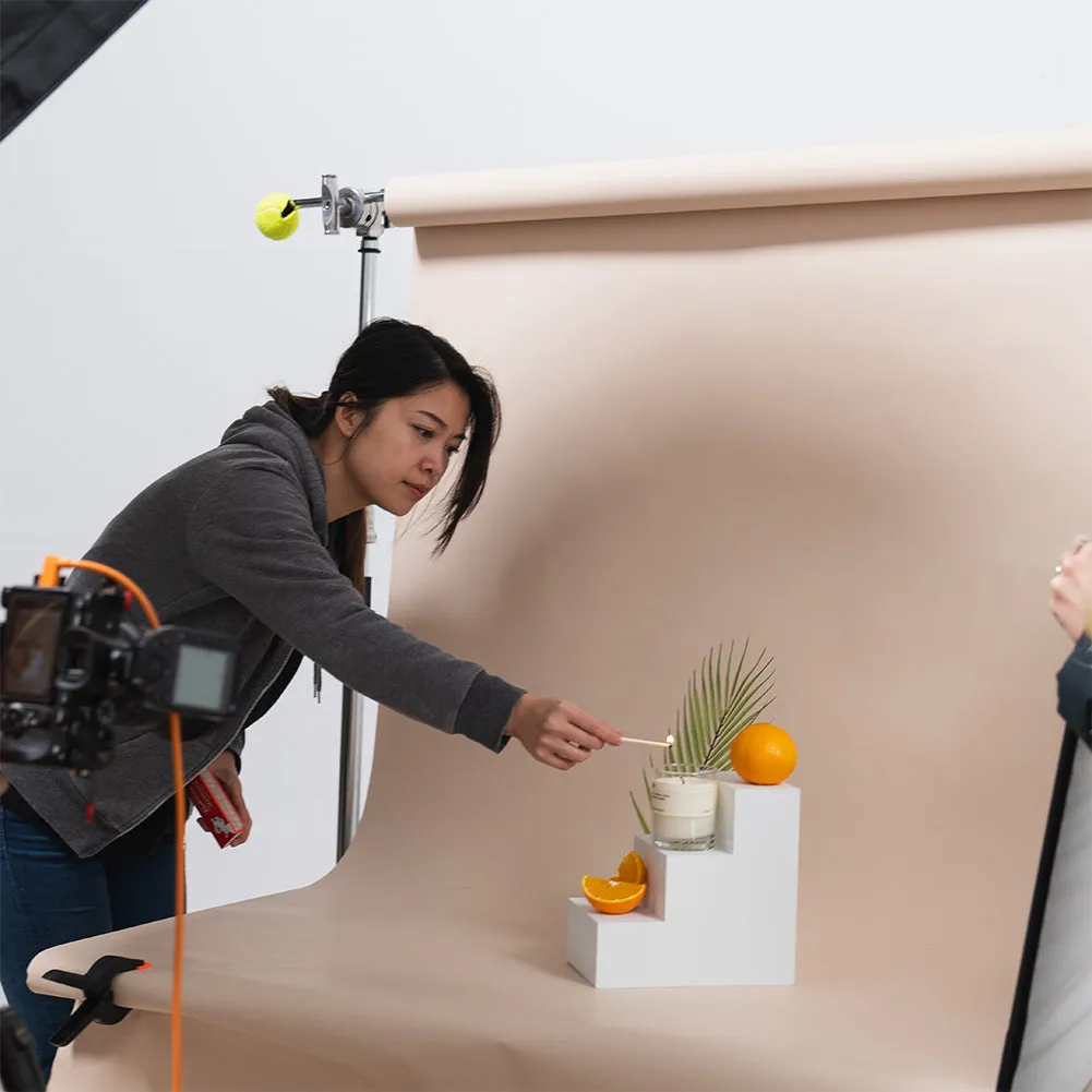 Spectrum Paper Roll Photography Studio Backdrop Half Width (1.36 x 10M) - In The Nude Beige