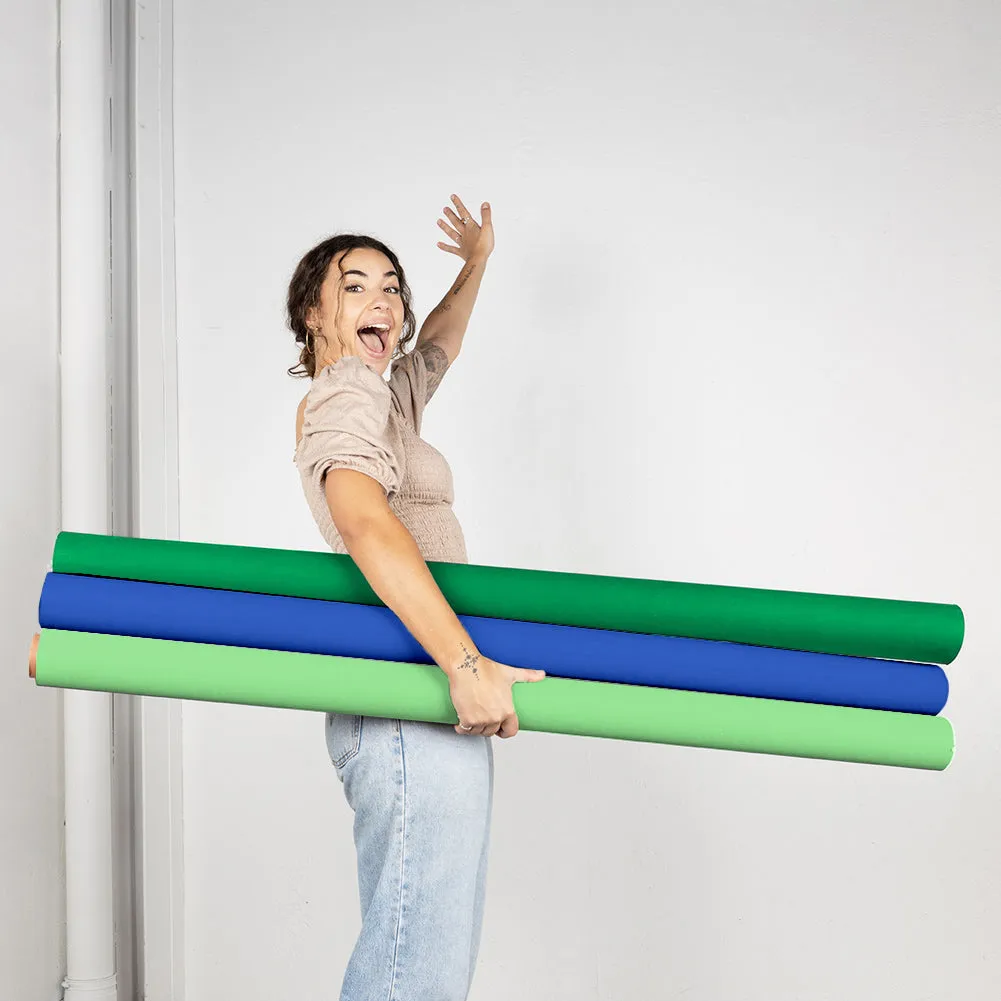 'Streamers Delight' Collection Half Width Photography Studio Paper Backdrop Set (1.36 x 10M) - Bundle