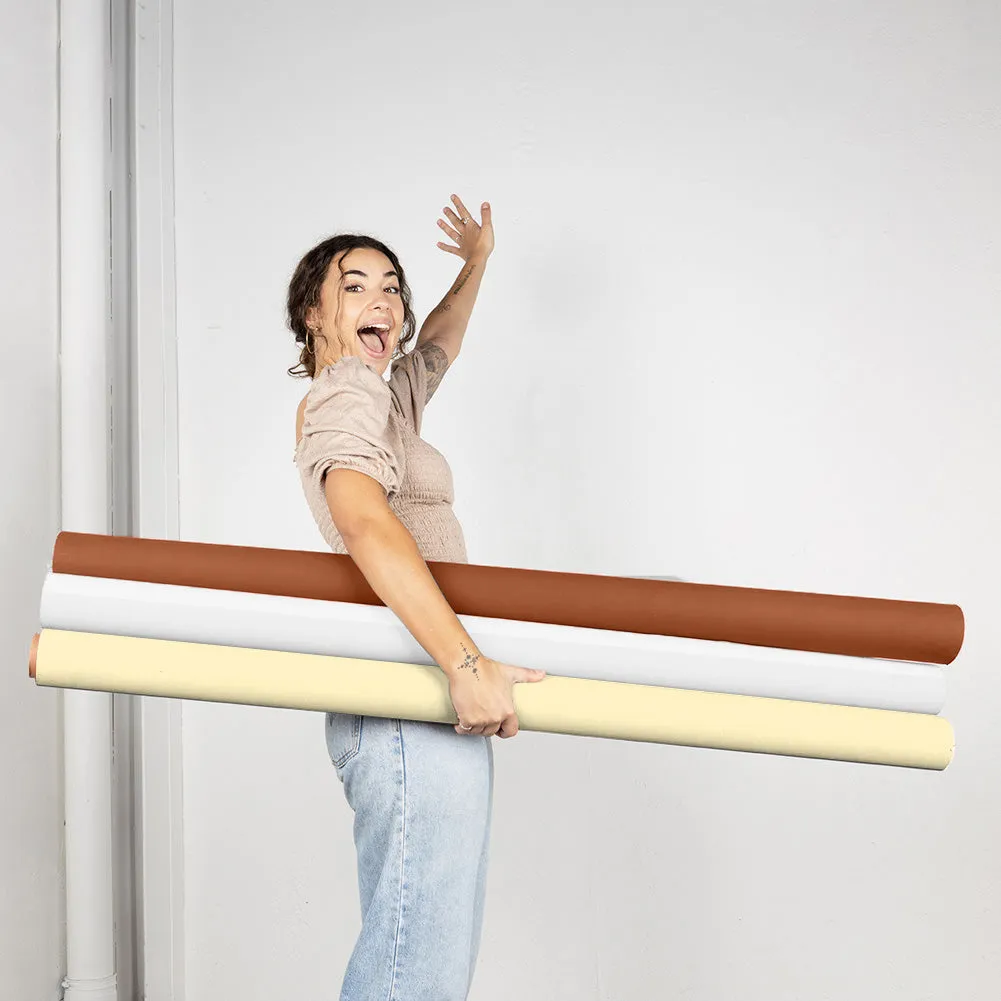 'Sugar & Spice' Collection Half Width Photography Studio Paper Backdrop Set (1.36 x 10M) - Bundle