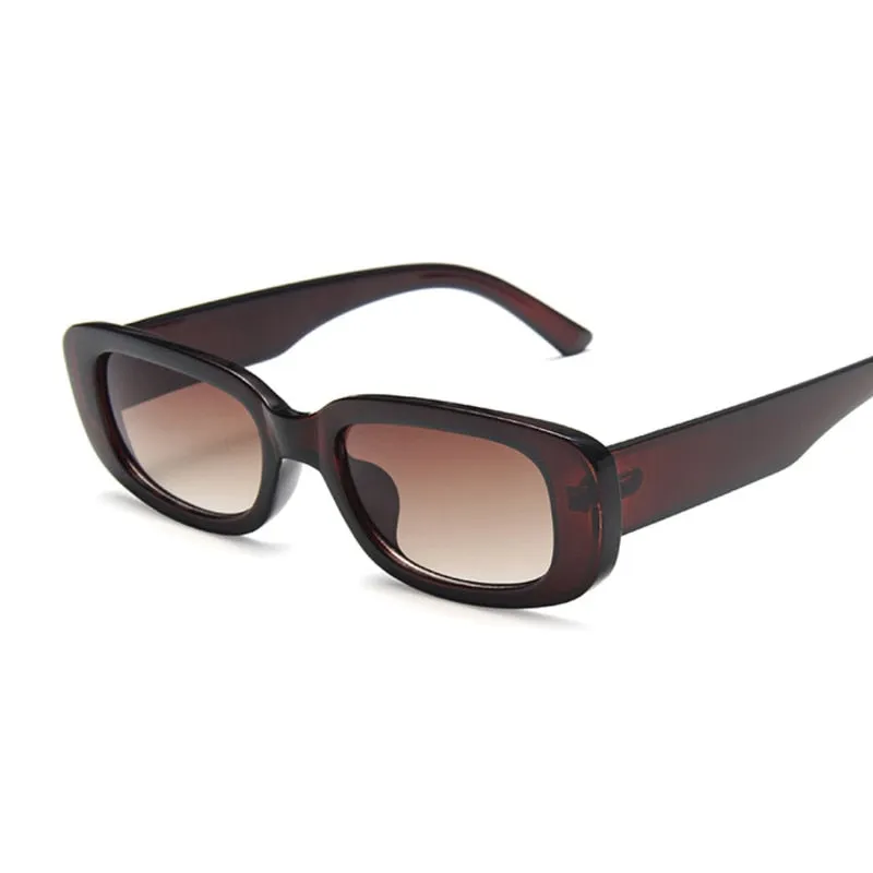 Sunglasses Women Fashion Designer Rectangle Sun Glasses Female Vintage Black Eyewear Ladies Driving Goggles