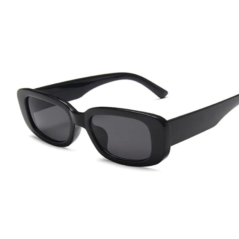 Sunglasses Women Fashion Designer Rectangle Sun Glasses Female Vintage Black Eyewear Ladies Driving Goggles