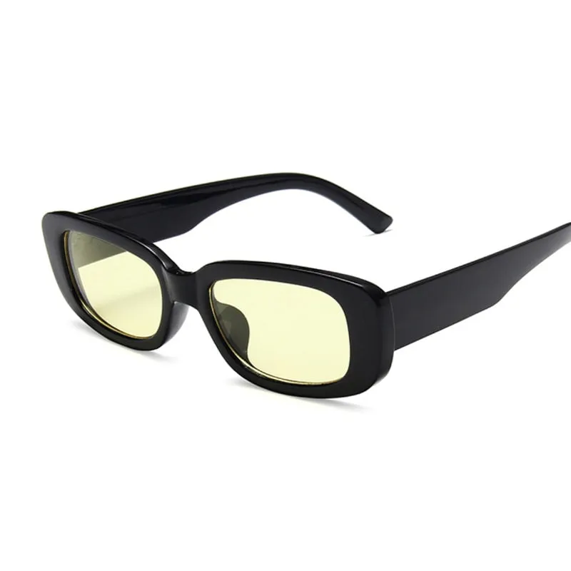 Sunglasses Women Fashion Designer Rectangle Sun Glasses Female Vintage Black Eyewear Ladies Driving Goggles