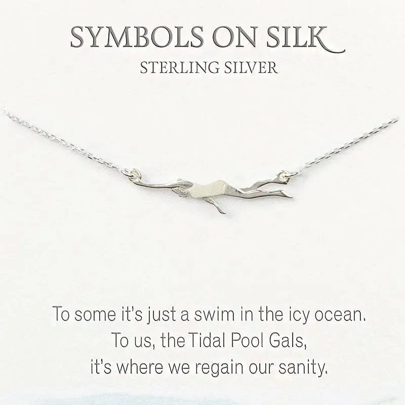 Swimmer Necklace - Sterling Sliver