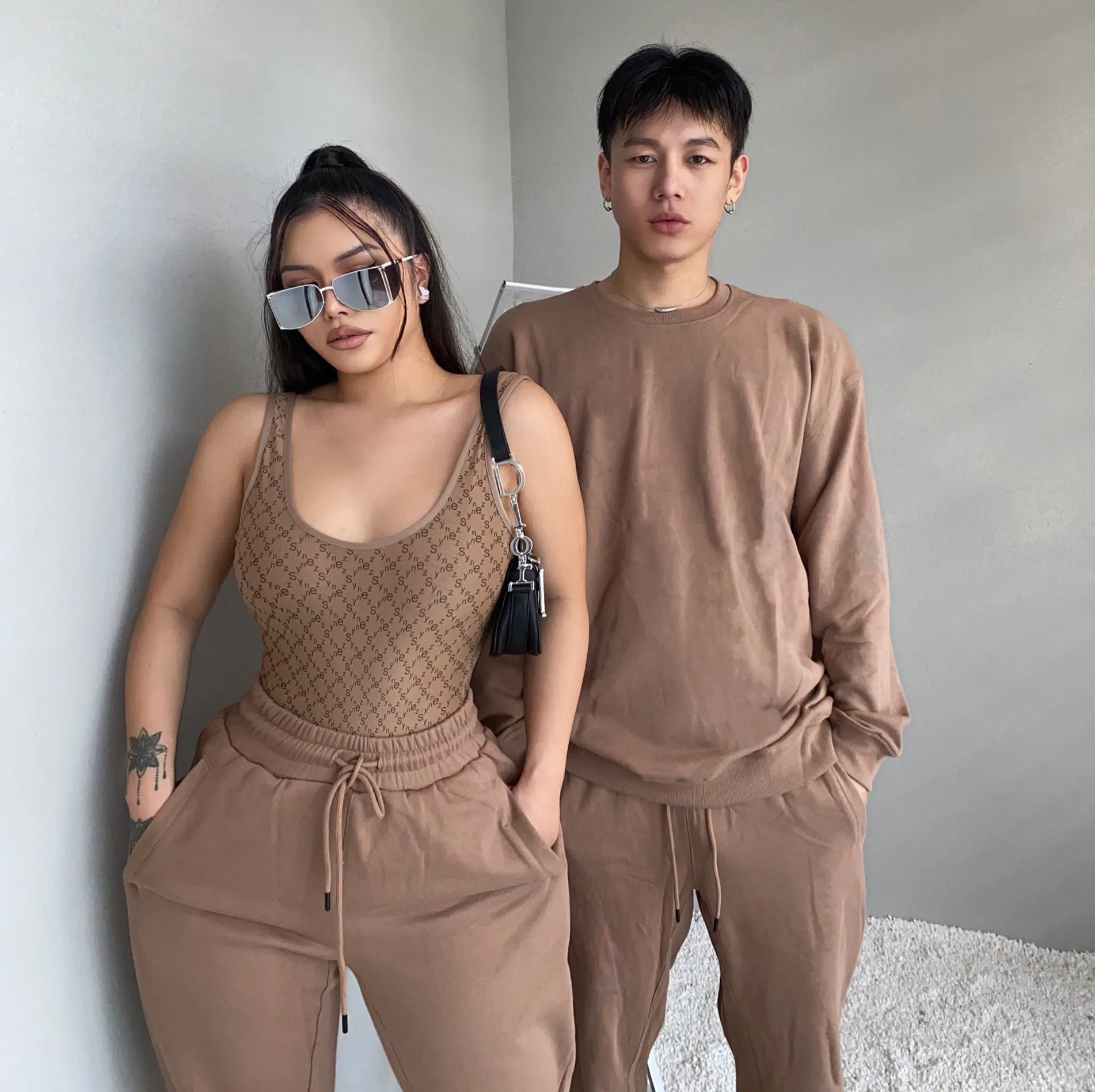 SYNEZ Nude Bodysuit