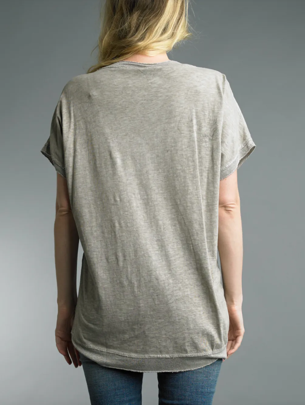 Tempo Paris Relaxed Windchime Linen Top
