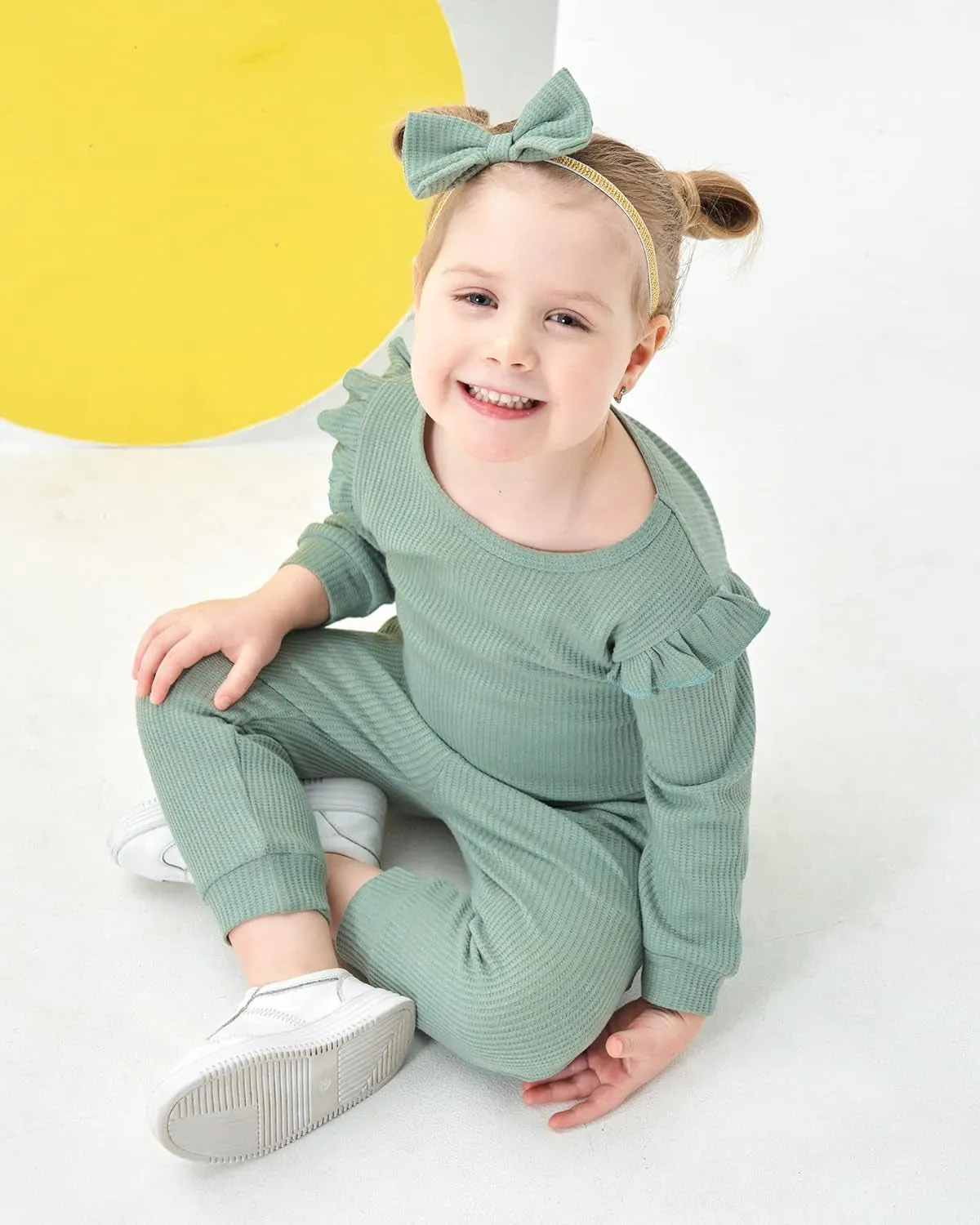 Toddler Girls Clothing Set – Sweatshirt and Pants Outfit for Baby Girls