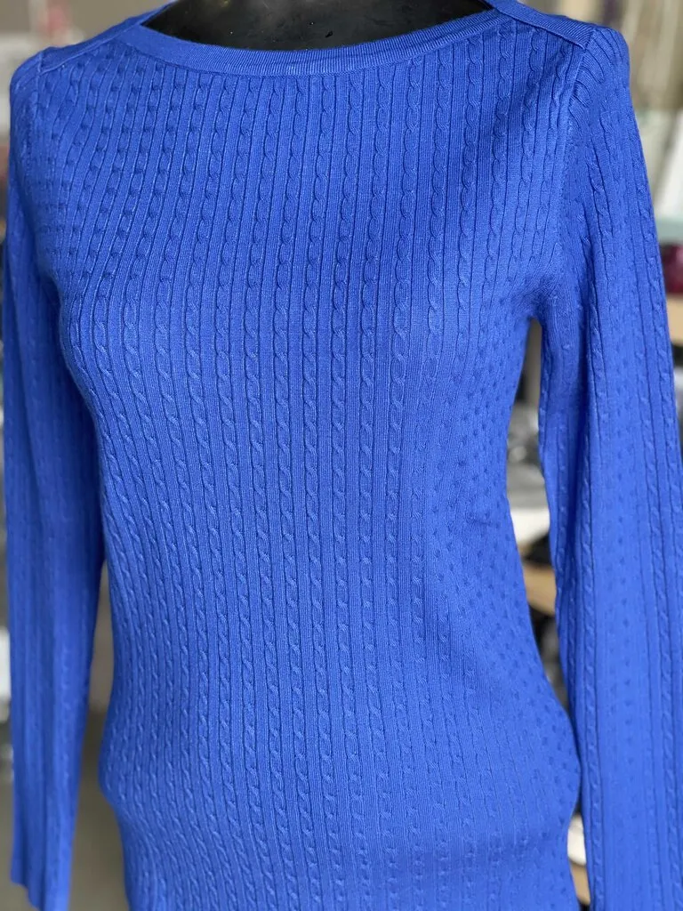Tommy Hilfiger Cable Knit Top Long Sleeve S