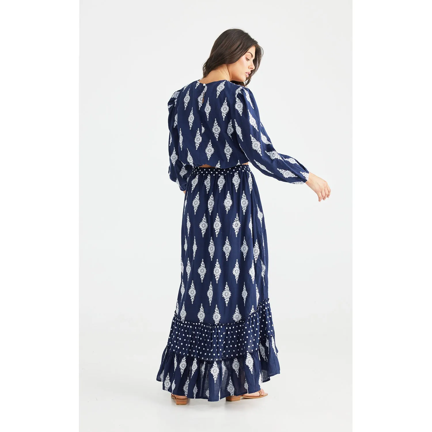 Top Harmony - Navy Embroidery