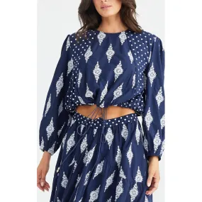 Top Harmony - Navy Embroidery