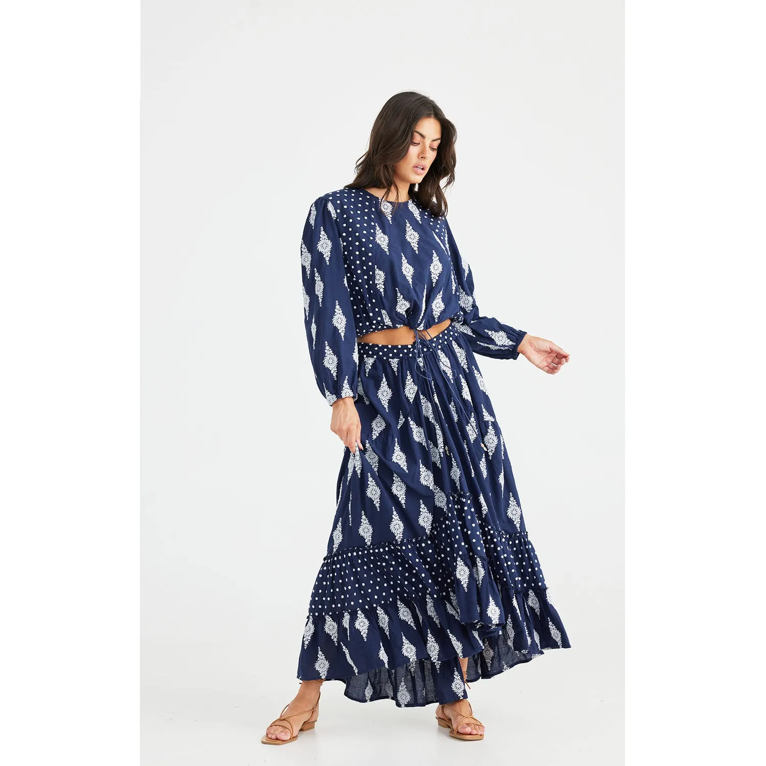 Top Harmony - Navy Embroidery