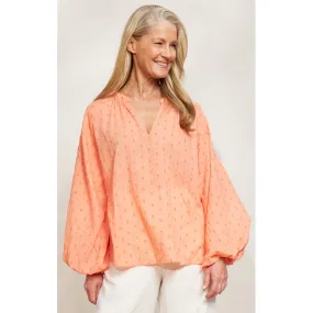 Top Zephyr Blouse - Papaya