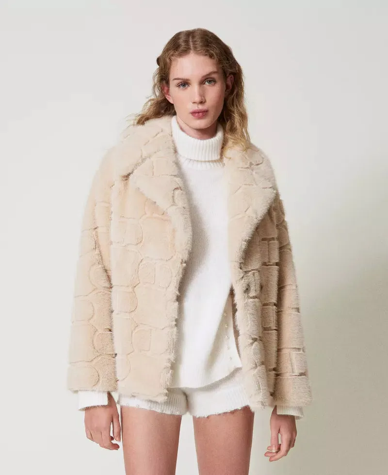 TWS-242TT3291 WHITE KNIT TURTLENECK