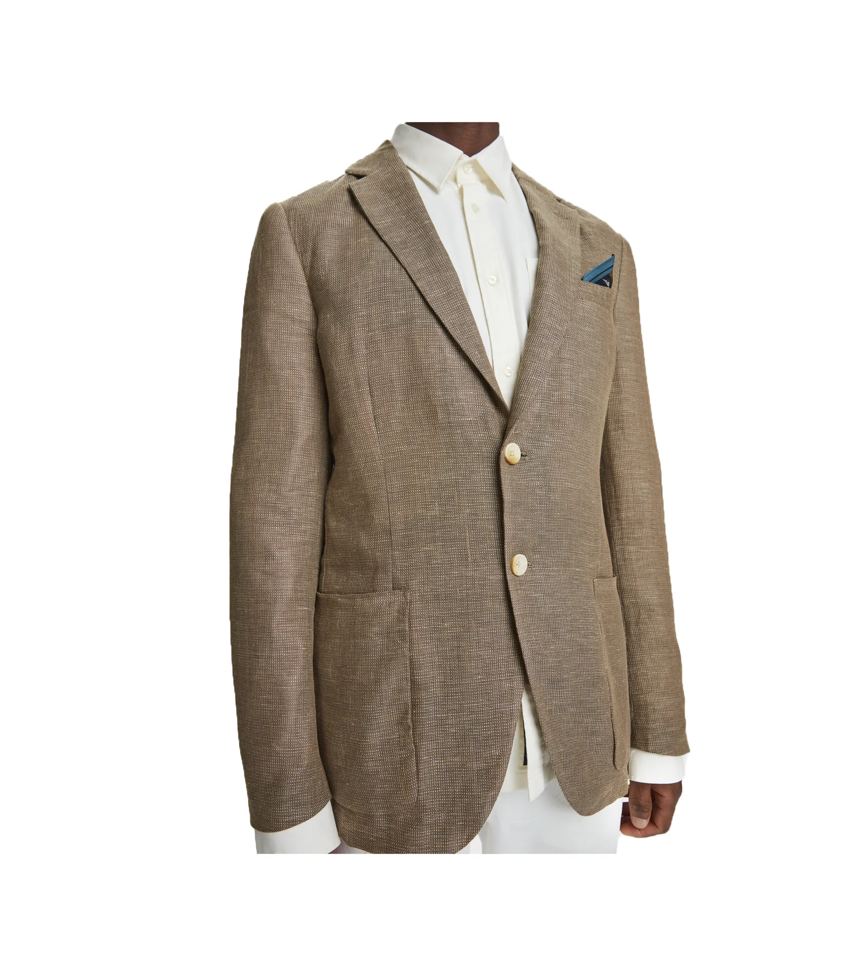 Unconstructed Cotton Linen Blazer