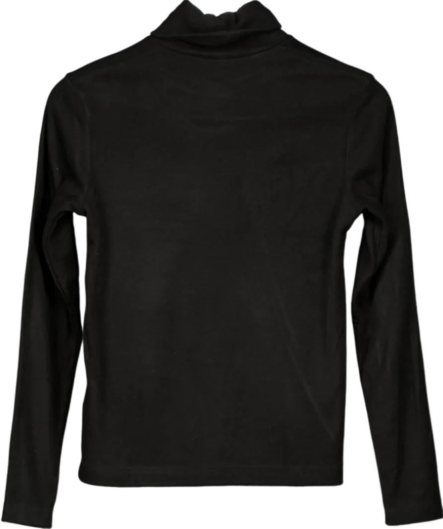 Uniqlo Black Fleece Long Sleeve Turtleneck Top UK XS
