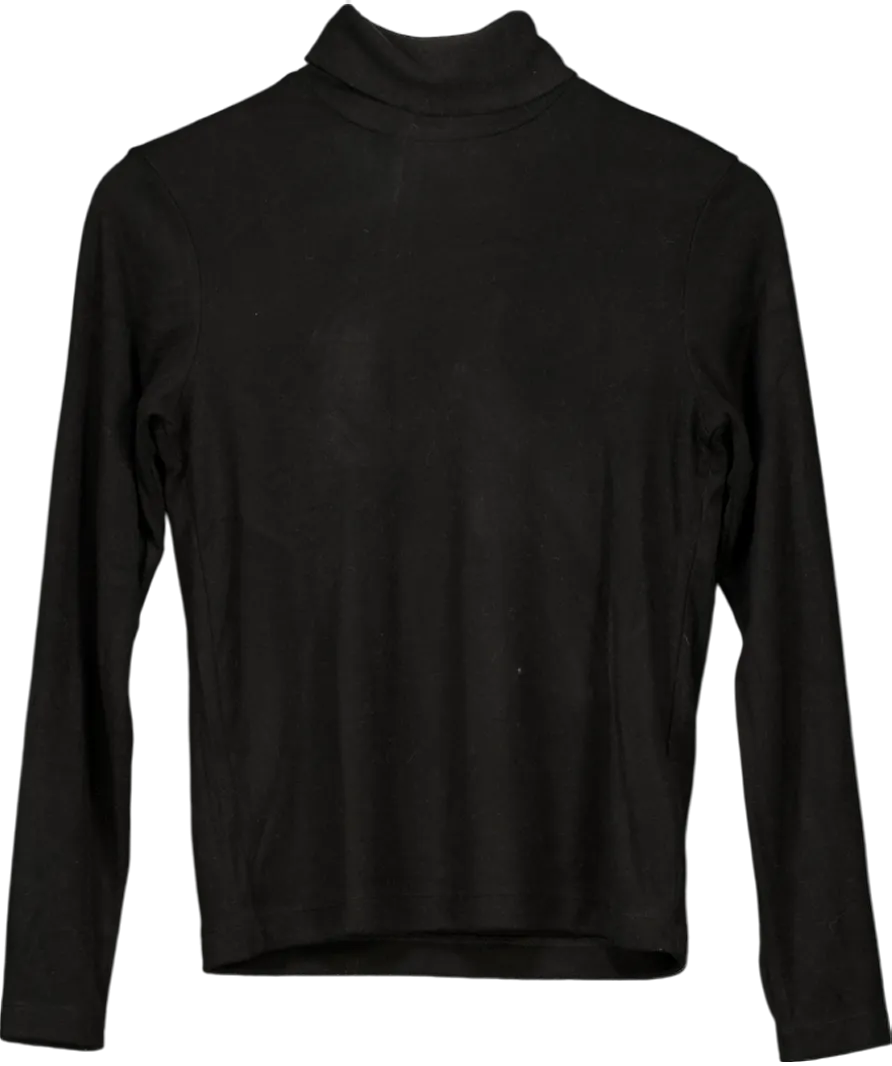 Uniqlo Black Fleece Long Sleeve Turtleneck Top UK XS