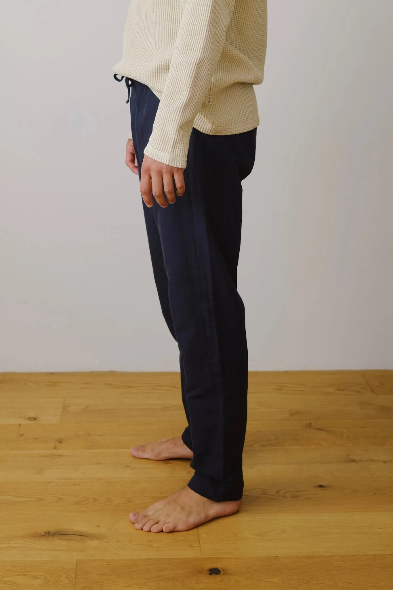 unisex cotton pants - relaxed - midnight stripe