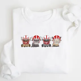 Utah Utes Football Highland Cow Football Team Football Lovers Gift Unisex Crewneck Hoodie Sweatshirt