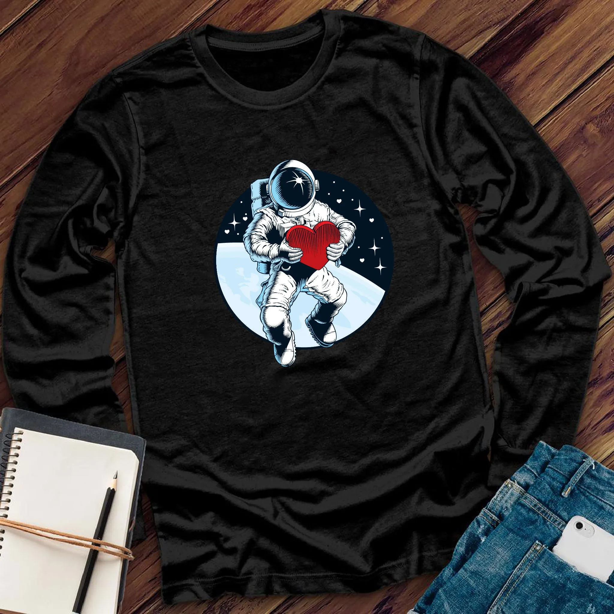 Valentine Astronaut Long Sleeve