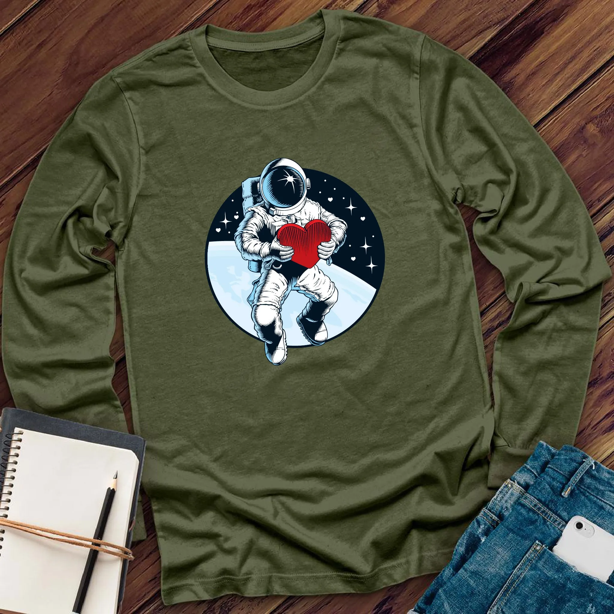 Valentine Astronaut Long Sleeve