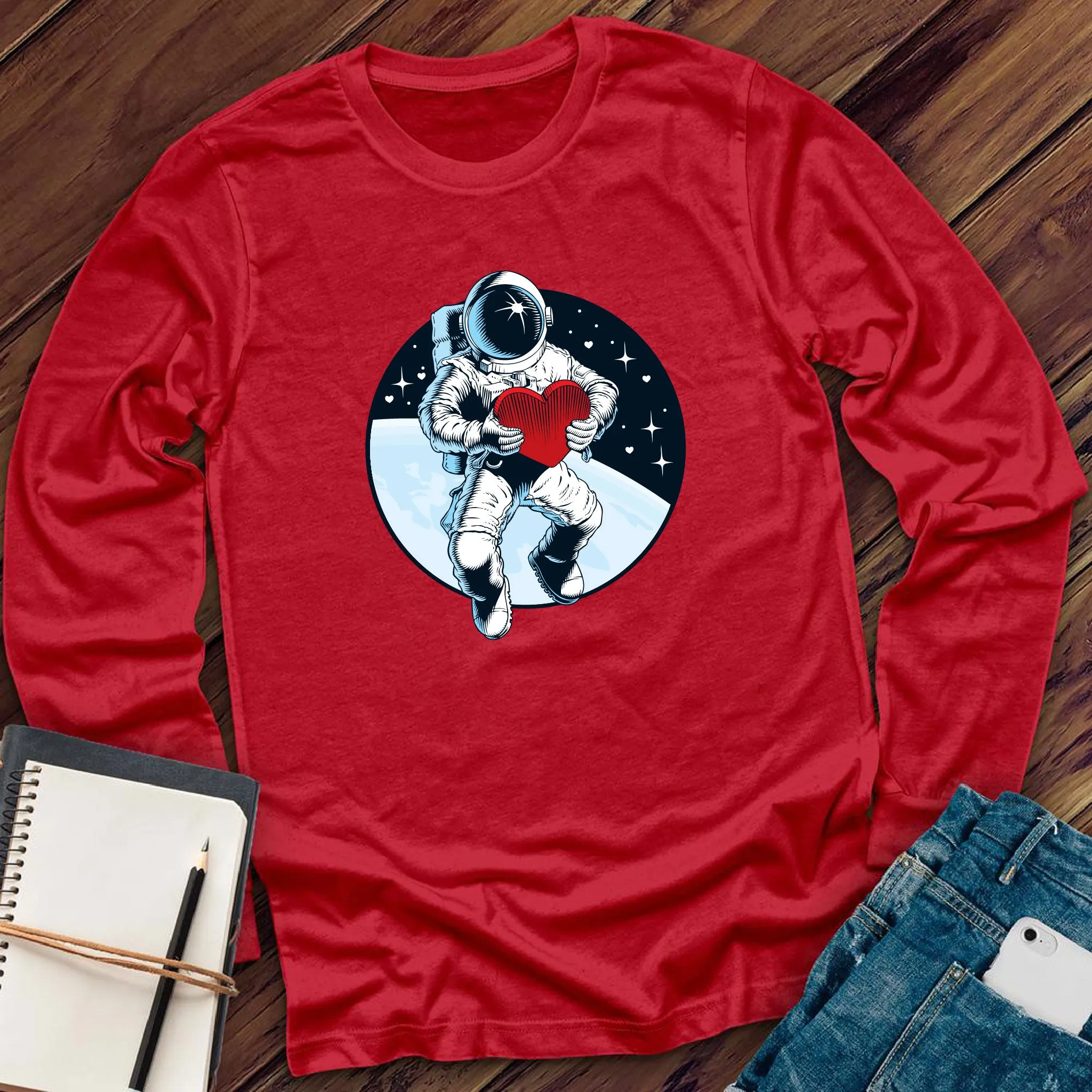 Valentine Astronaut Long Sleeve